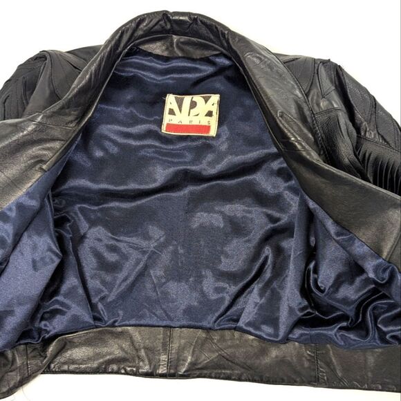 Vintage Leather Crop Fringe Jacket - Picture 8 of 12